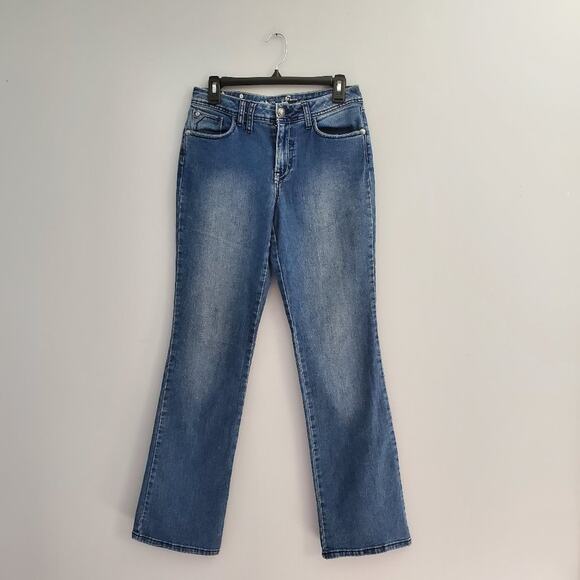 Style & Co Premium Jeweled Blue Boot Cut Jeans Size 6 - Picture 1 of 12
